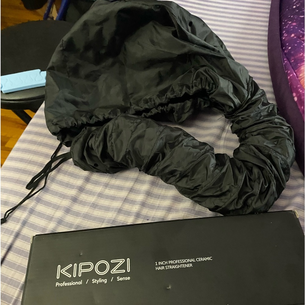 Kipozi flat iron with Soft Bonnet Hood Hairdryer